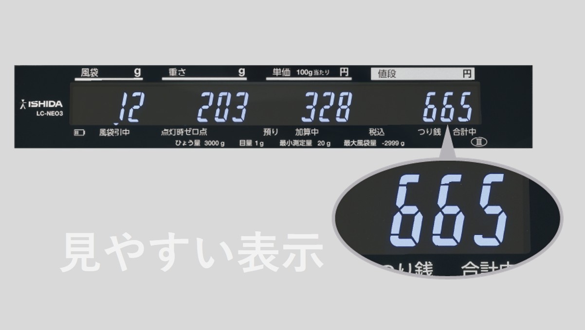 見やすい表示 見やすい表示