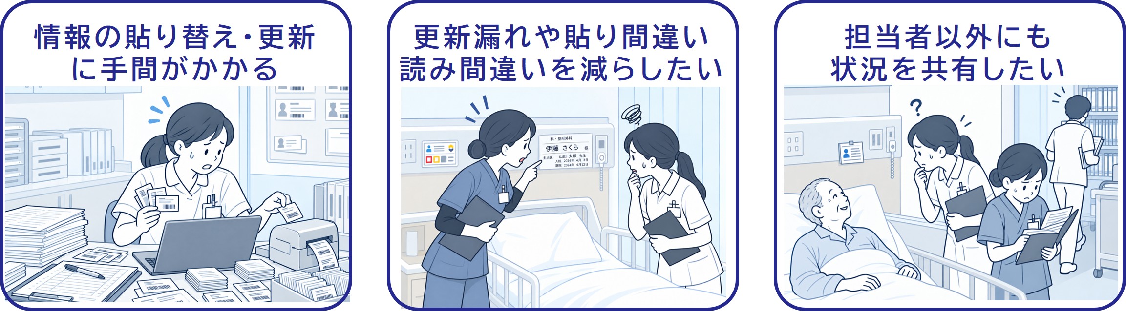 病棟用サイネージ_課題 病棟用サイネージ_課題